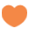 Pulsing Orange Heart Icon for Michaela Murray Melbourne Paediatrician
